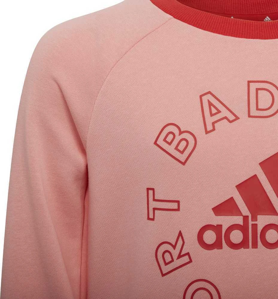 Adidas Sportinis Kostiumas Mergaitėms Lk Logo Jog Set Raudona Rožinė H65799