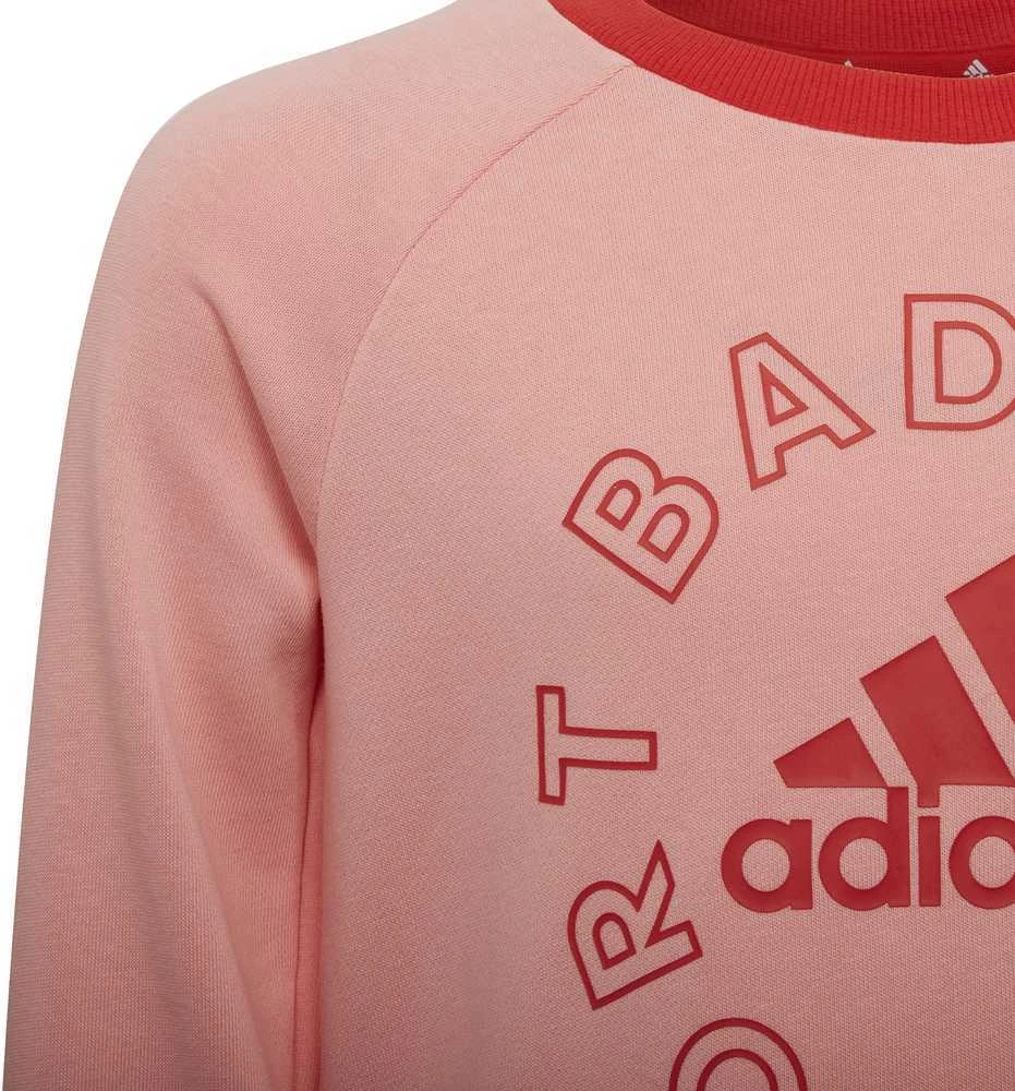Adidas Sportinis Kostiumas Mergaitėms Lk Logo Jog Set Raudona Rožinė H65799