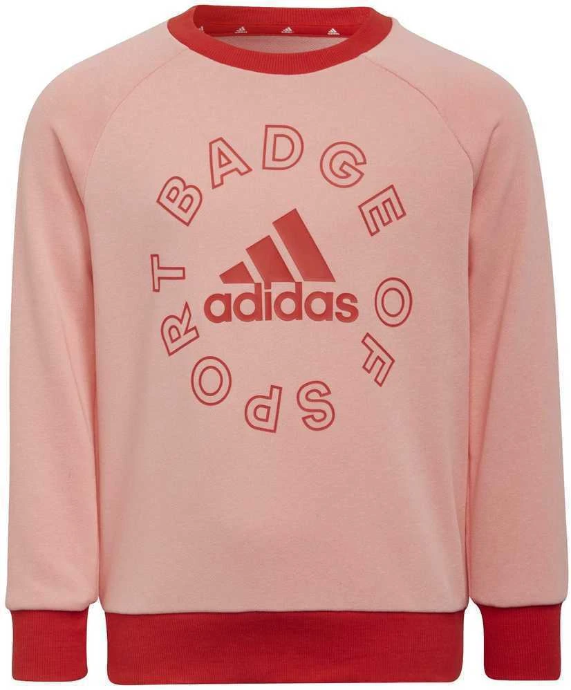 Adidas Sportinis Kostiumas Mergaitėms Lk Logo Jog Set Raudona Rožinė H65799