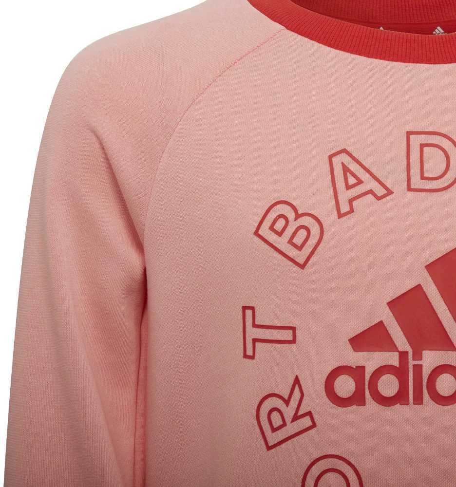 Adidas Sportinis Kostiumas Mergaitėms Lk Logo Jog Set Raudona Rožinė H65799