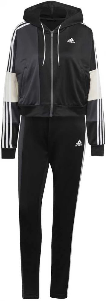 Adidas Sportinis Kostiumas Moterims W Bold Block Ts Juodas HK0462