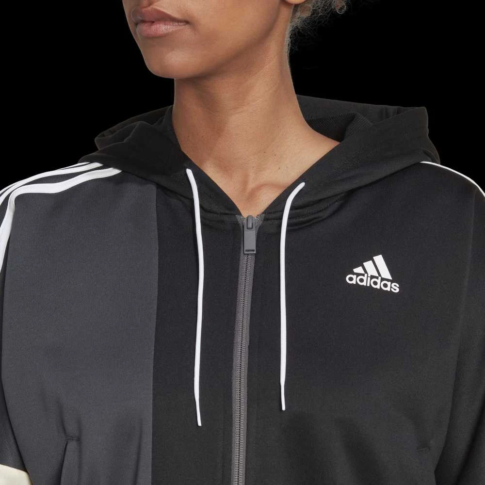 Adidas Sportinis Kostiumas Moterims W Bold Block Ts Juodas HK0462