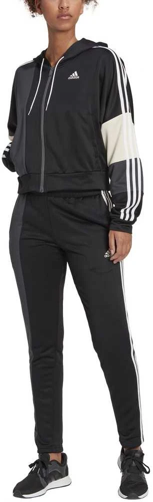 Adidas Sportinis Kostiumas Moterims W Bold Block Ts Juodas HK0462