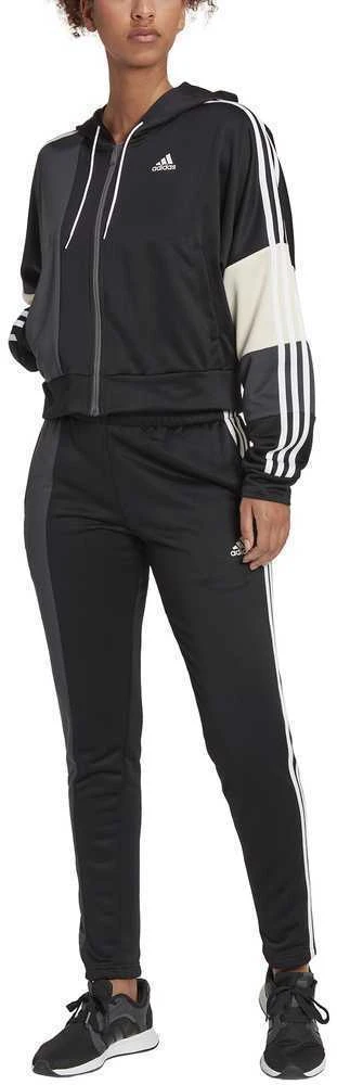 Adidas Sportinis Kostiumas Moterims W Bold Block Ts Juodas HK0462