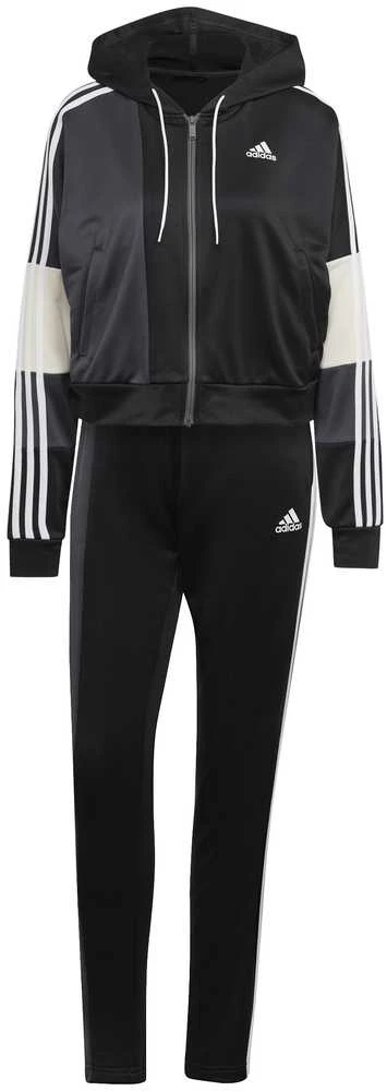 Adidas Sportinis Kostiumas Moterims W Bold Block Ts Juodas HK0462