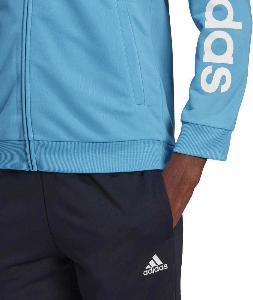 Adidas Sportinis Kostiumas Moterims W Lin Ft Ts Juodas Mėlyna HD1696