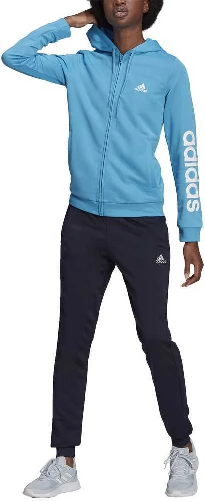 Adidas Sportinis Kostiumas Moterims W Lin Ft Ts Juodas Mėlyna HD1696