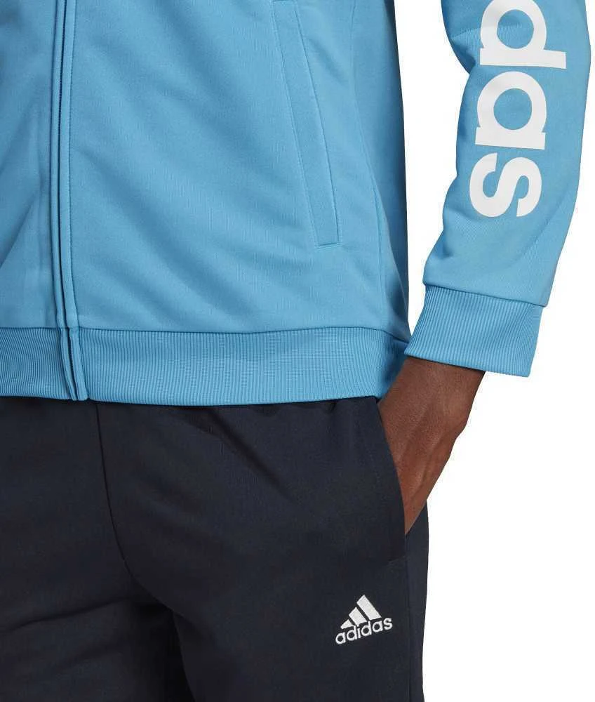 Adidas Sportinis Kostiumas Moterims W Lin Ft Ts Juodas Mėlyna HD1696