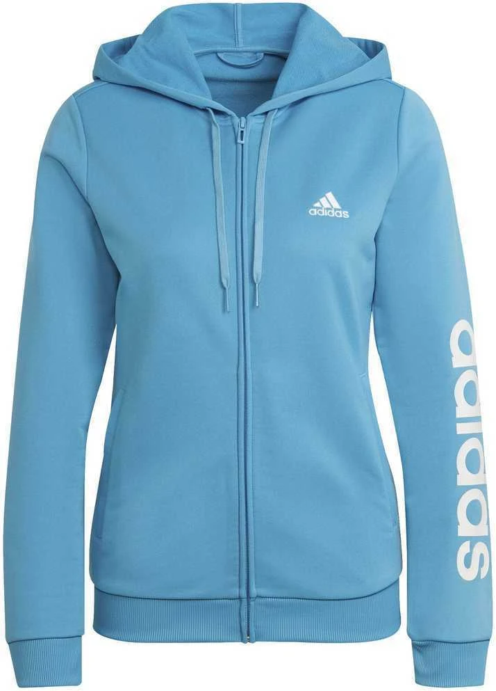Adidas Sportinis Kostiumas Moterims W Lin Ft Ts Juodas Mėlyna HD1696