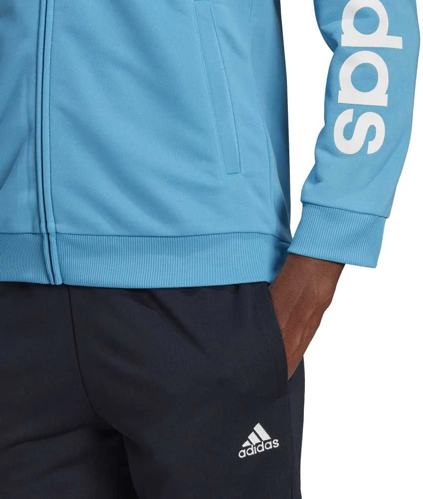 Adidas Sportinis Kostiumas Moterims W Lin Ft Ts Juodas Mėlyna HD1696