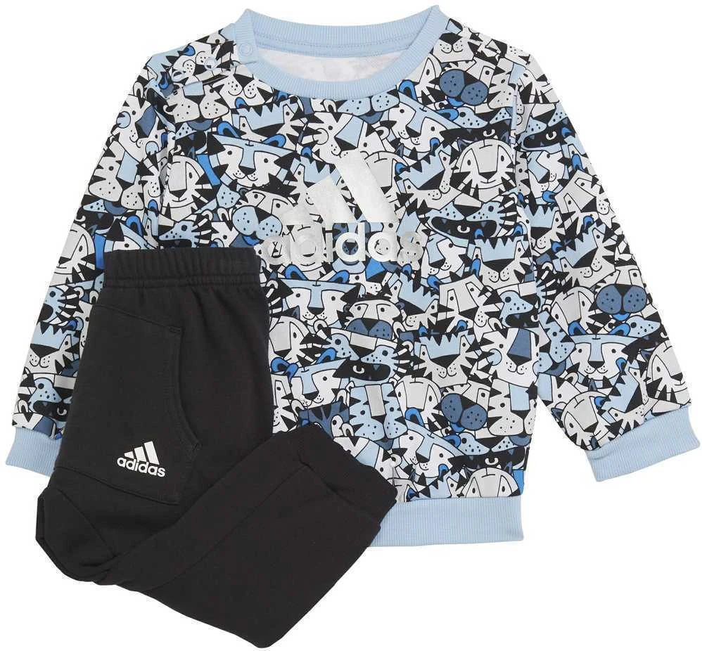 Adidas Sportinis Kostiumas Vaikams I Aop Jog Ft Juodas Mėlyna H65806