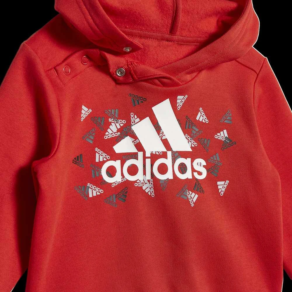 Adidas Sportinis Kostiumas Vaikams I Bos Gra Jog Pilkas Raudona HU1553