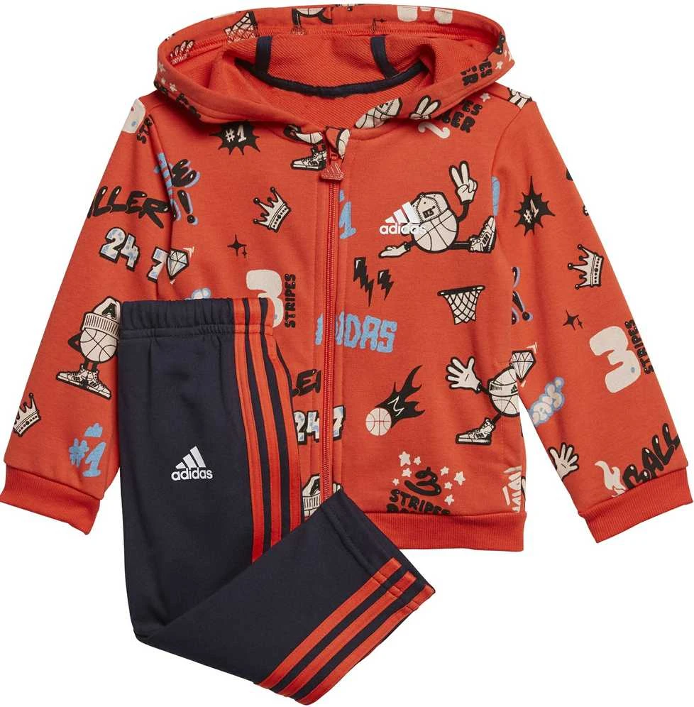 Adidas Sportinis Kostiumas Vaikams I Grap Fz Hd J Raudona Mėlyna GD3924