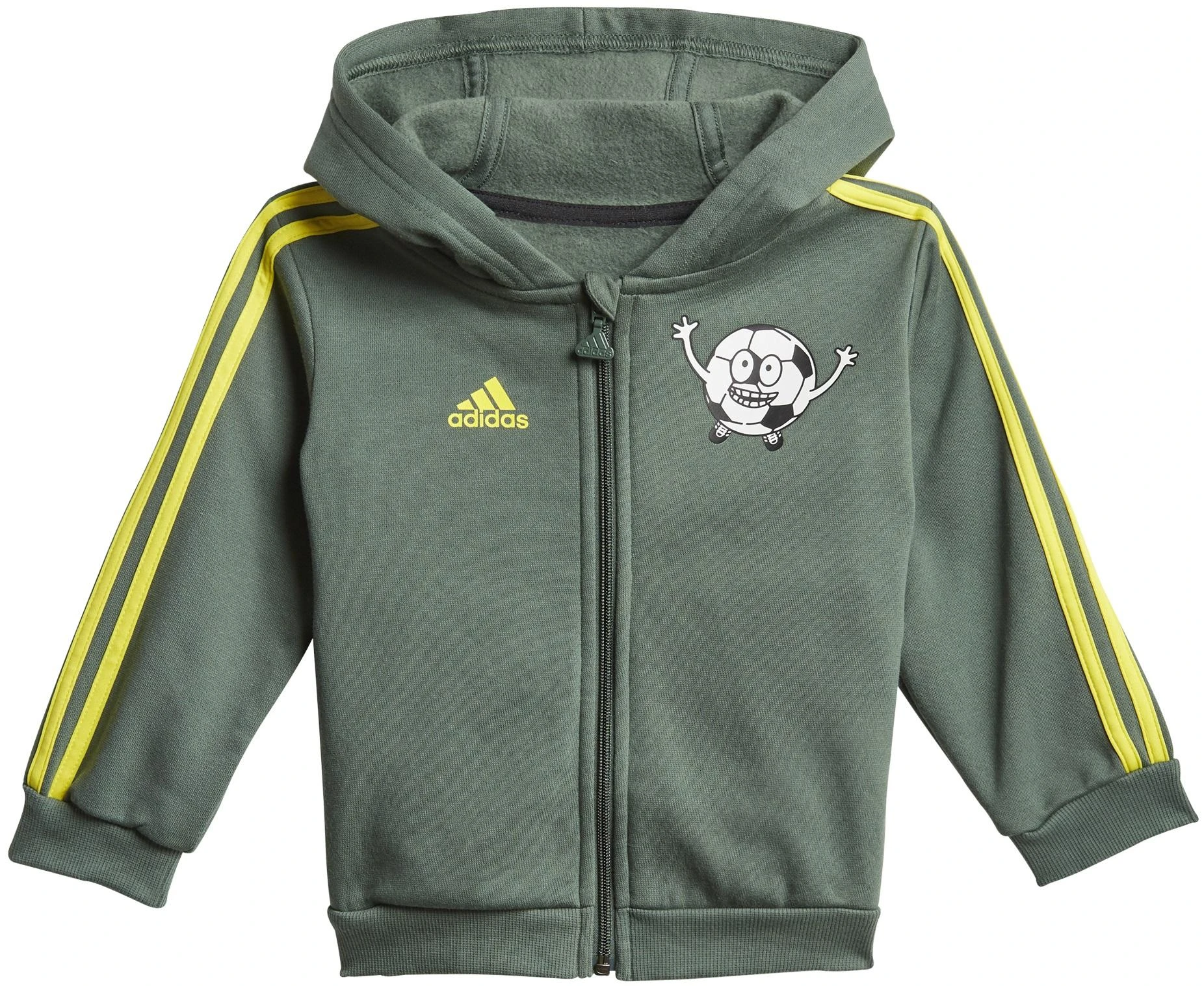 Adidas Sportinis Kostiumas Vaikams I Lil 3s Jog Fl Juodas Žalias GN7258