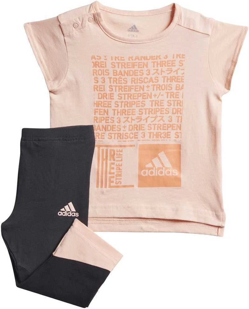 Adidas Sportinis Kostiumėlis Vaikams I MM Tight Set Coral Juodas DJ1566