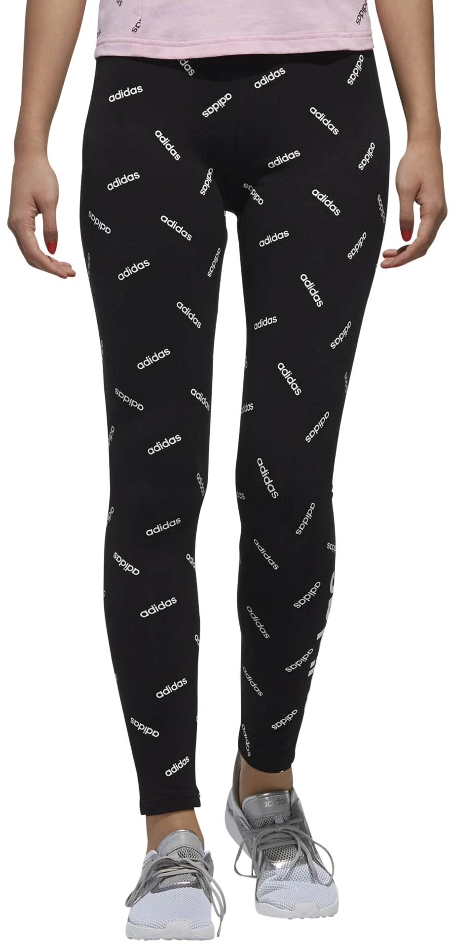 Adidas Tamprės Moterims W Aop Tights Juodas DW8021