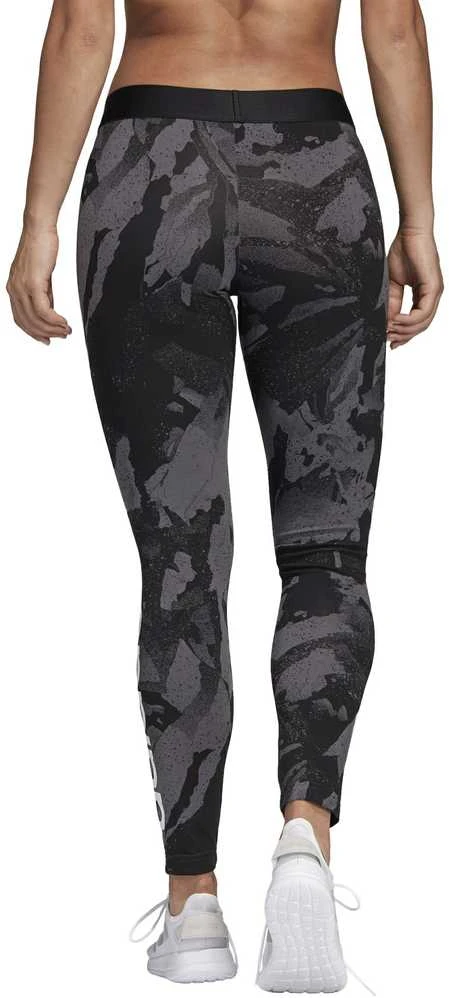 Adidas Tamprės Moterims W E AOP Tights Juodas Pilkas DP2365