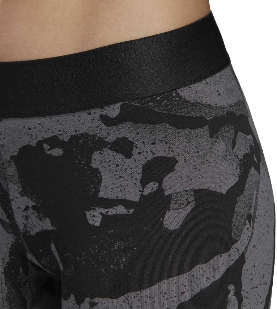 Adidas Tamprės Moterims W E AOP Tights Juodas Pilkas DP2365