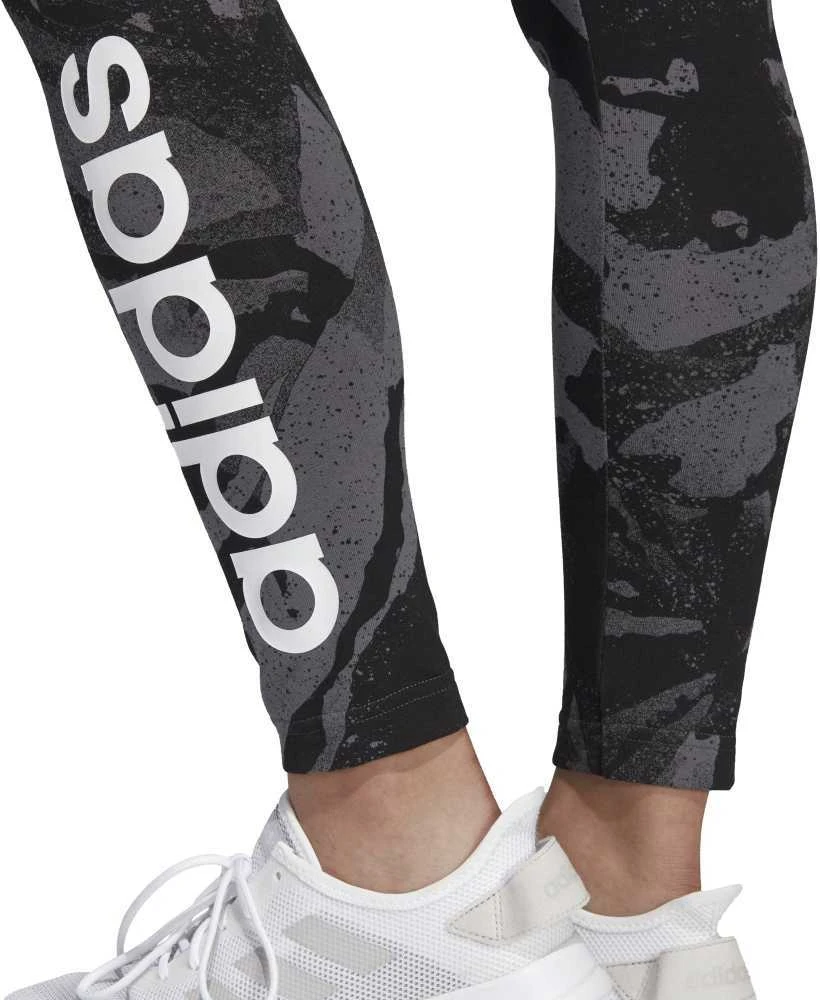 Adidas Tamprės Moterims W E AOP Tights Juodas Pilkas DP2365