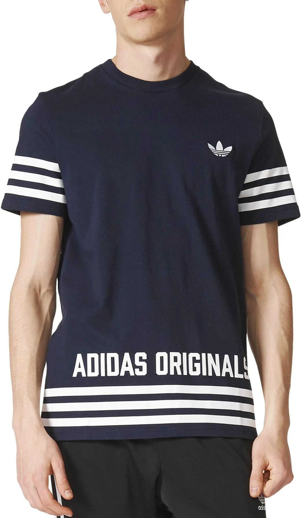 Adidas Originals Marškinėliai STREET GRP TEE Mėlyna AZ1139