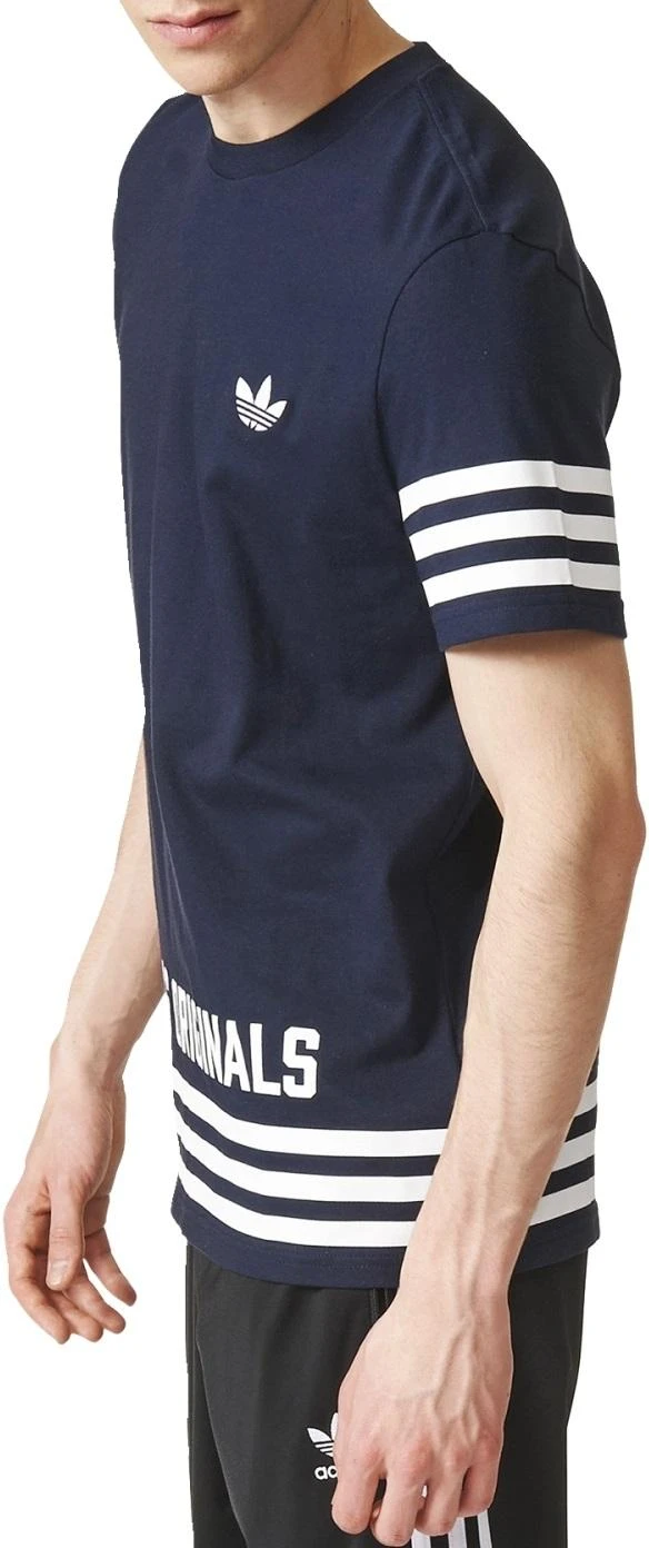 Adidas Originals Marškinėliai STREET GRP TEE Mėlyna AZ1139