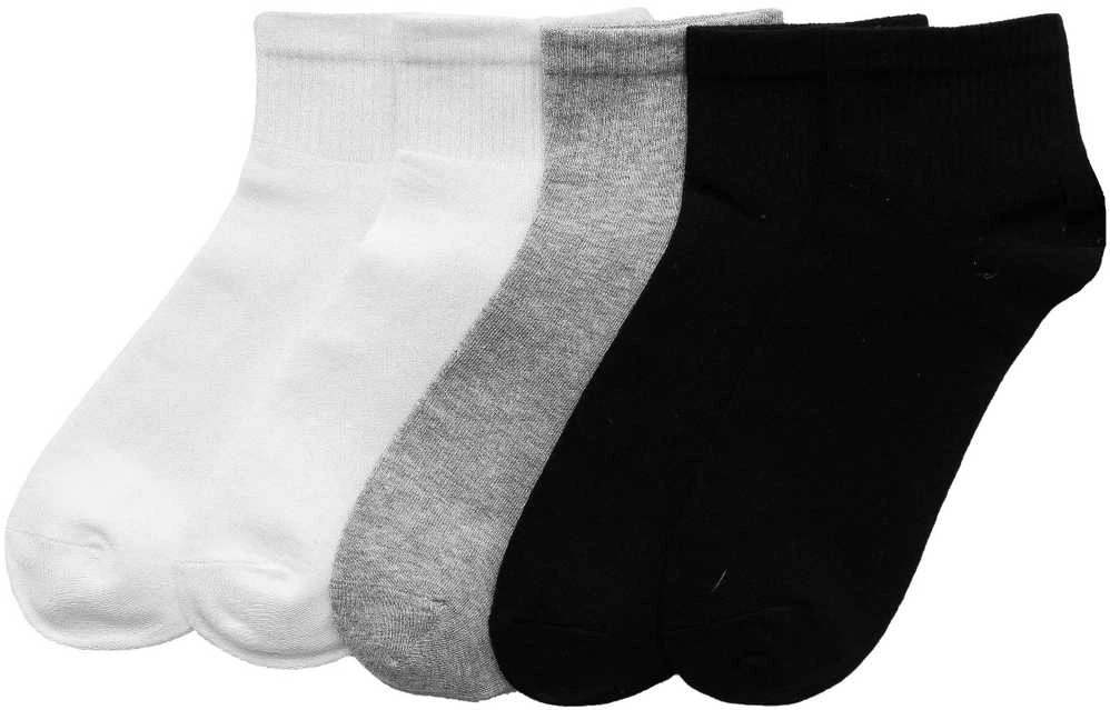 Apollon Kojinės Unisex 5pp Juodas Baltas Pilkas BL12015A
