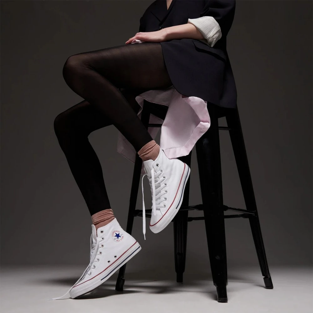 Converse Avalynė Moterims All Star HI Optical Baltas M7650C