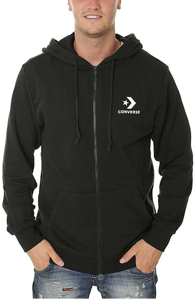 Converse Džemperis Star Chevron FZ Hoodie Juodas 10007881 001