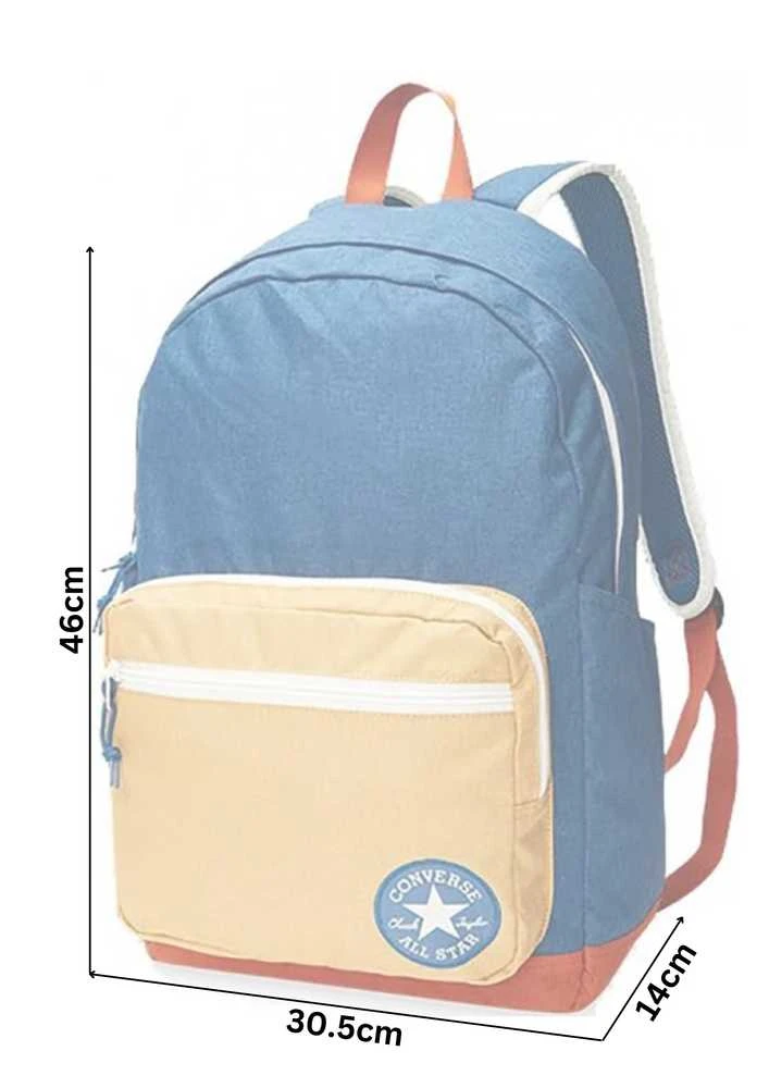 Converse Kuprinė GO 2 Backpack Court Mėlyna rusvai gelsvas 10018975 401