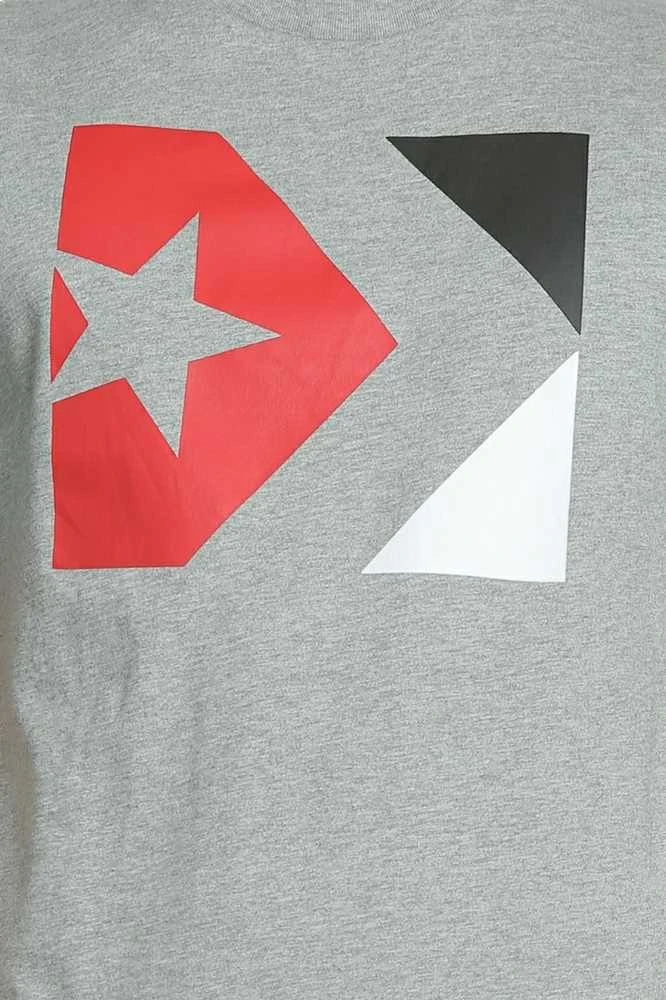 Converse Marškinėliai Star Chevron Tri Color Tee Pilkas 10005884 035