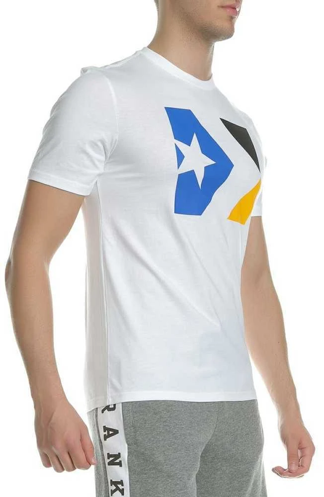 Converse Marškinėliai Star Chevron Tri Color Tee Baltas 10005884 102