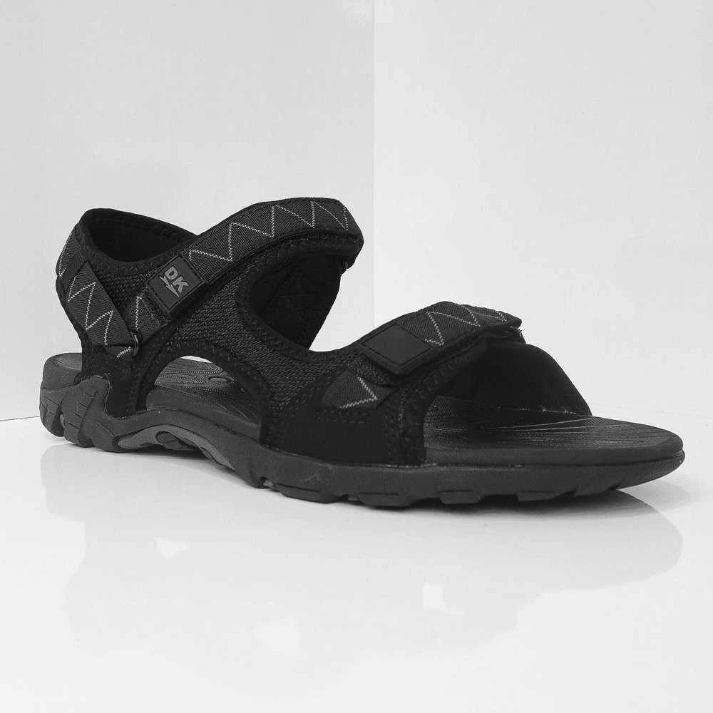 DK Sandalai Vyrams Skaro Juodas S9507/BLK/Pilkas