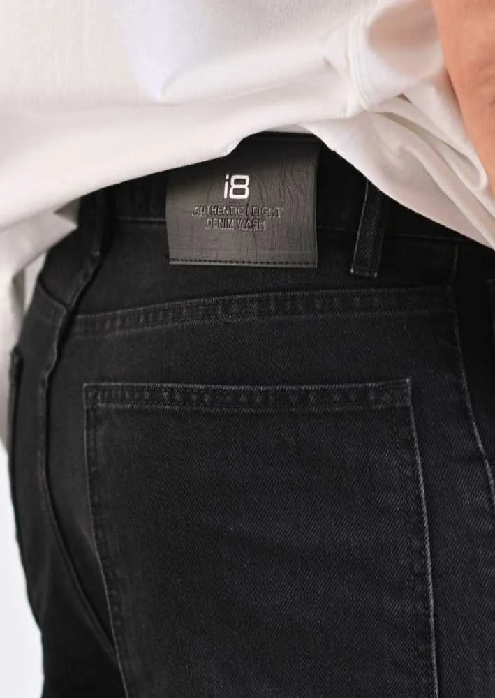 Džinsai i8 Denim Vyrams Juodas 80290/R0002-Juodas