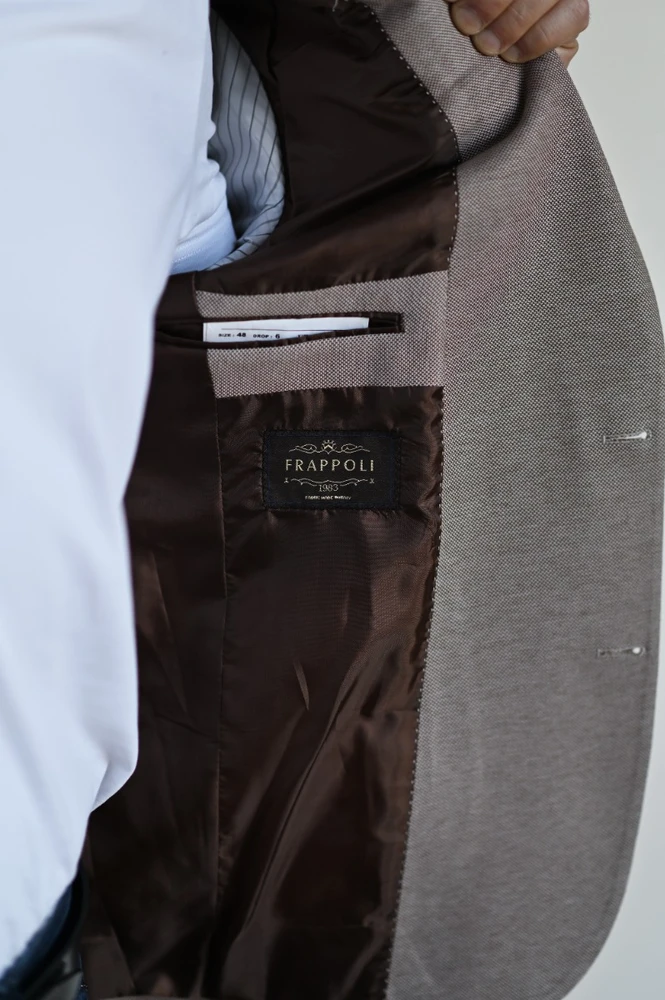 Frappoli Švarkas Vyrams šviesiai rudas 3030/CAMEL