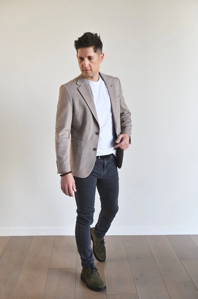 Frappoli Švarkas Vyrams šviesiai rudas 3030/CAMEL