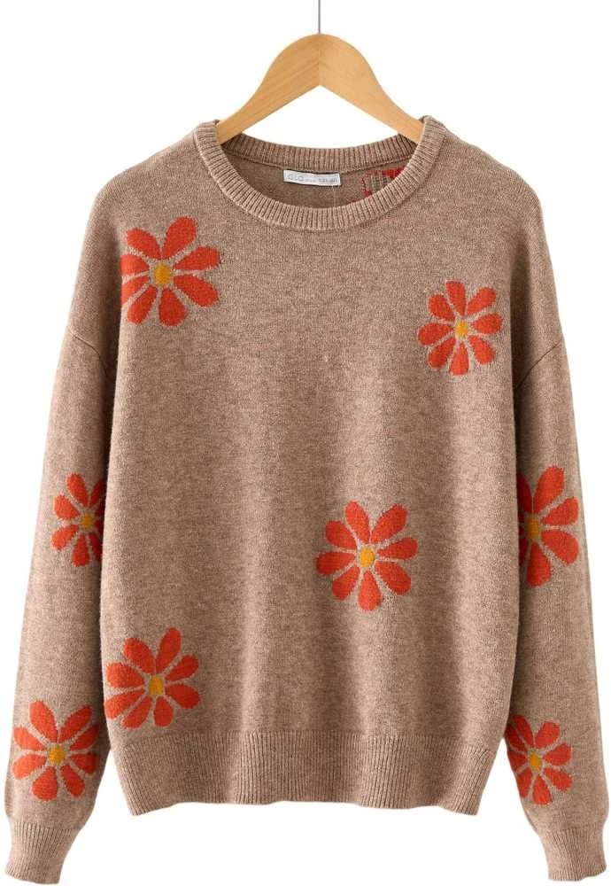 Glo Story Megztinis Moterims Brown WMY 5258/BROWN