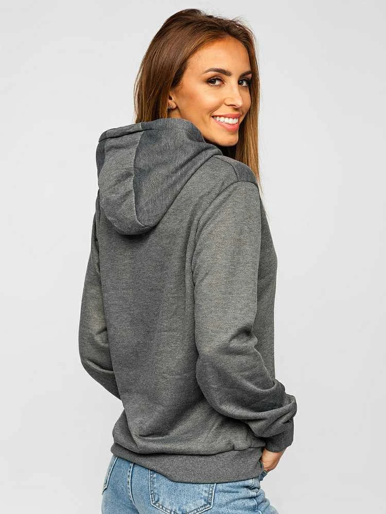 J.Style Džemperis Moterims Fleece Pilkas 68W02-5