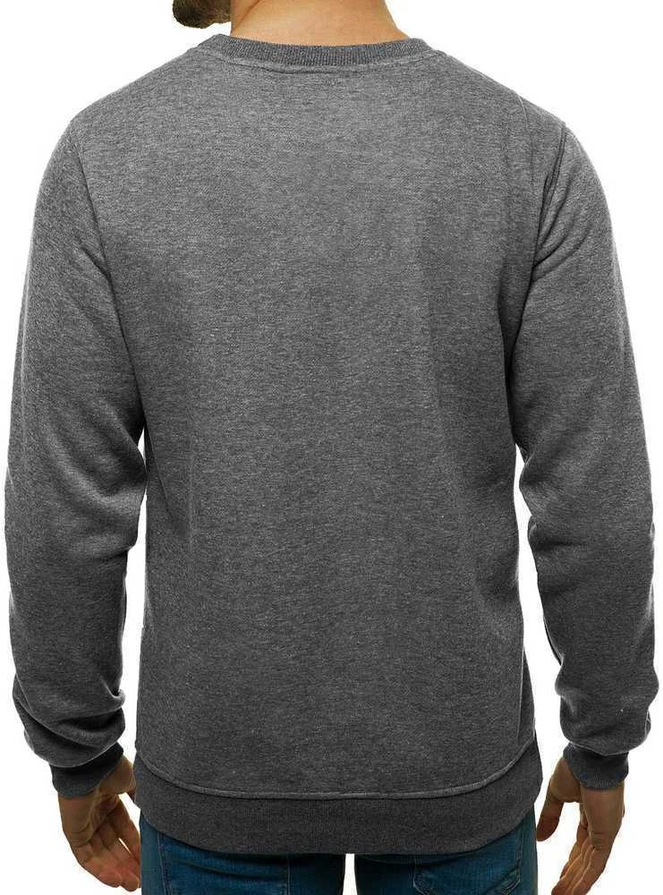 J.Style Džemperis Vyrams Fleece Dark Pilkas 68B2001-5