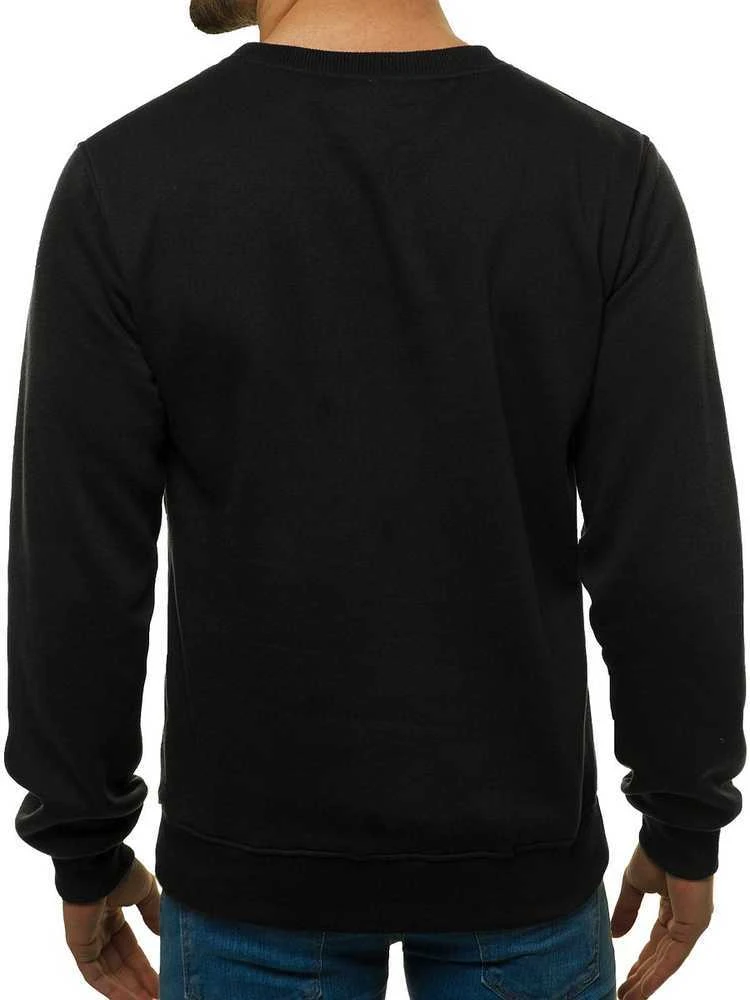 J.Style Džemperis Vyrams Fleece Juodas 68B2001-3