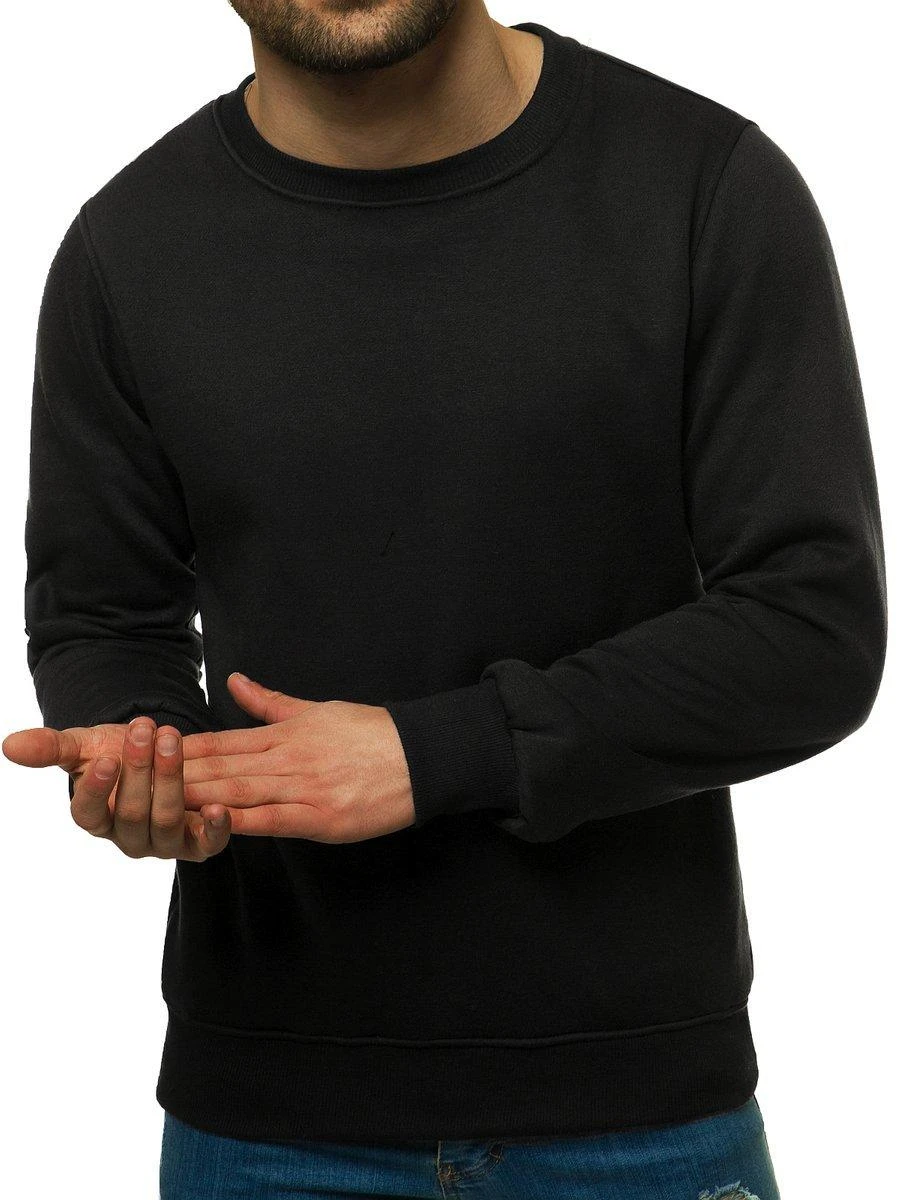 J.Style Džemperis Vyrams Fleece Juodas 68B2001-3