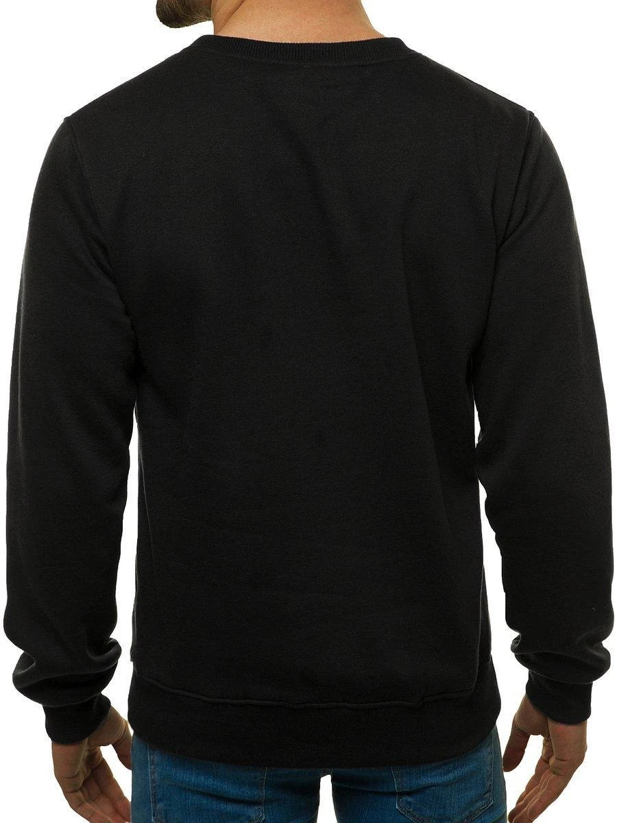 J.Style Džemperis Vyrams Fleece Juodas 68B2001-3