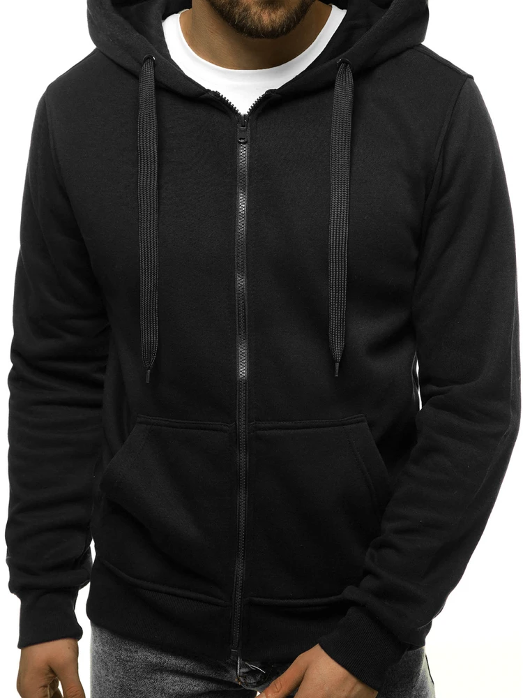 J.Style Džemperis Vyrams Fleece Juodas 68B2008-3
