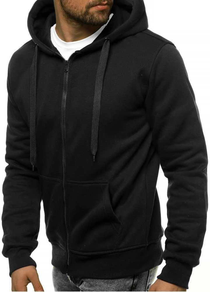 J.Style Džemperis Vyrams Fleece Juodas 68B2008-3