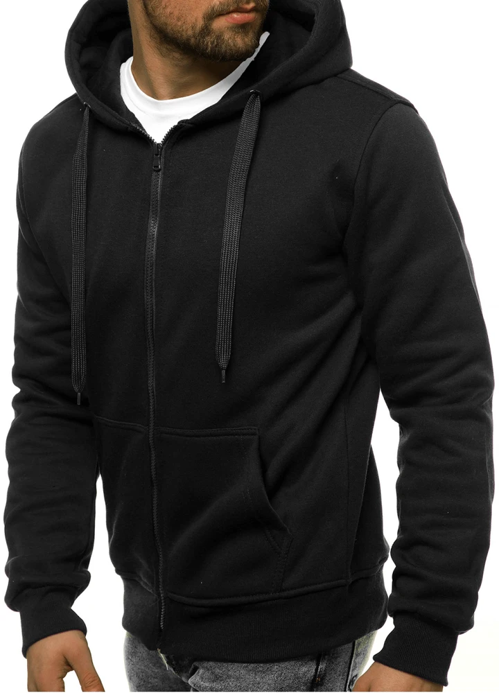J.Style Džemperis Vyrams Fleece Juodas 68B2008-3