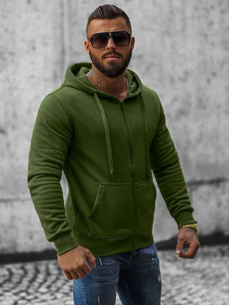 J.Style Džemperis Vyrams Fleece Khaki 68B2008-29
