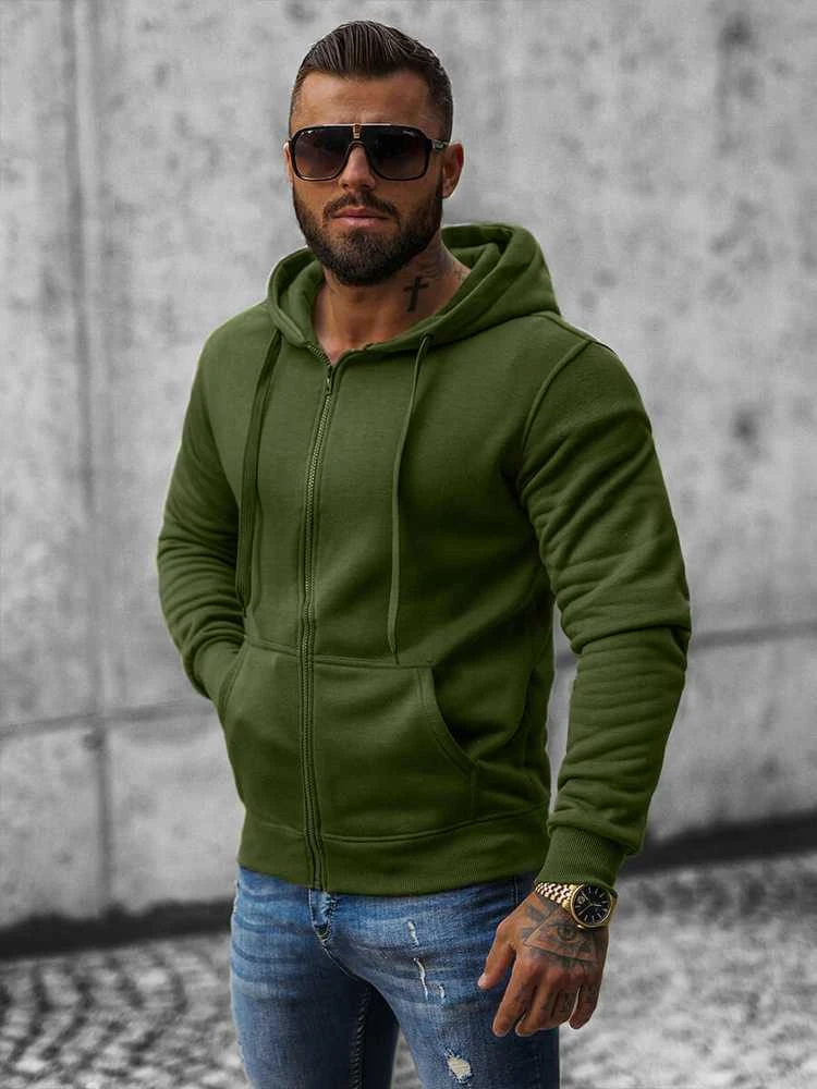 J.Style Džemperis Vyrams Fleece Khaki 68B2008-29