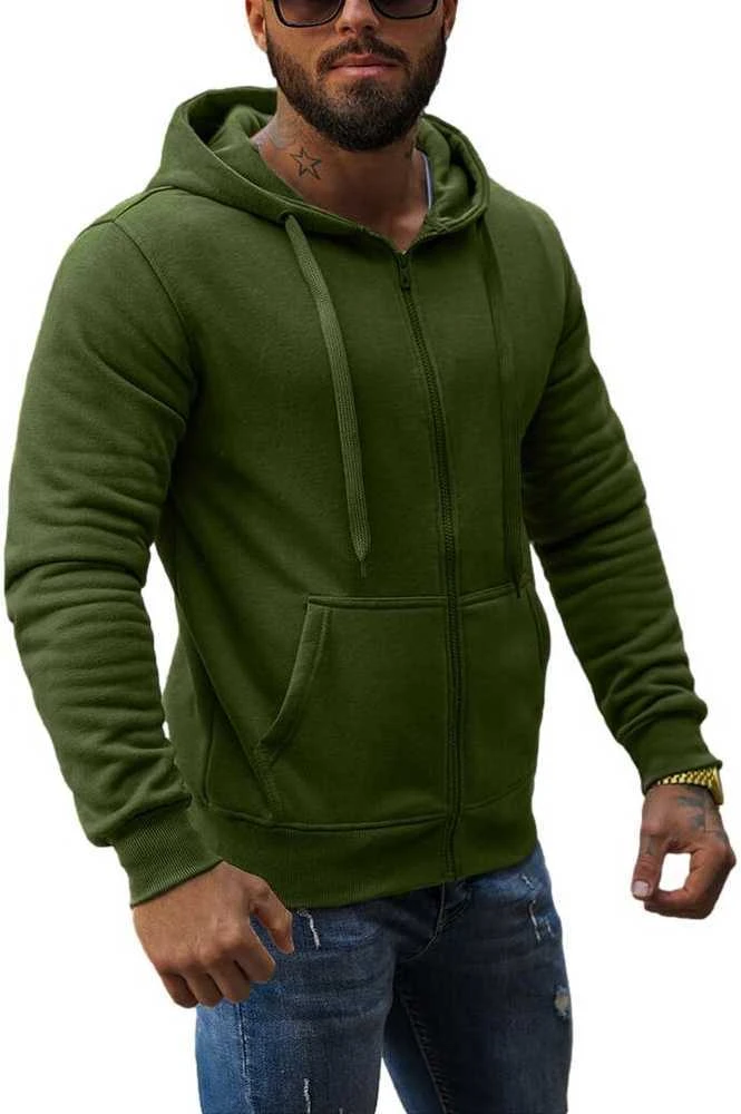 J.Style Džemperis Vyrams Fleece Khaki 68B2008-29