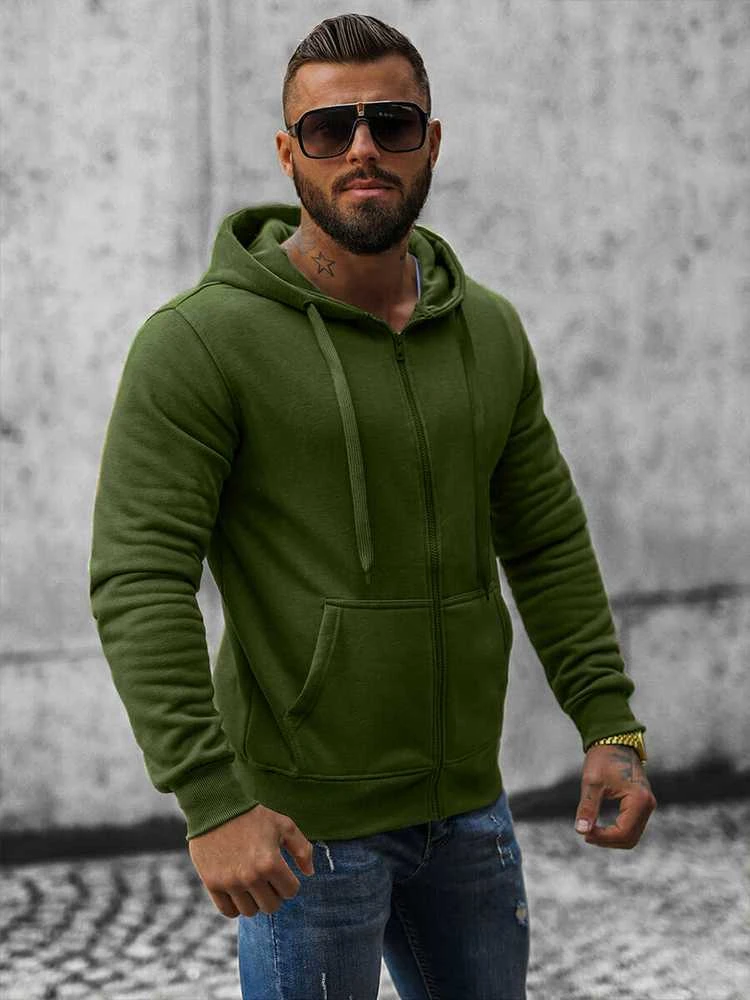 J.Style Džemperis Vyrams Fleece Khaki 68B2008-29