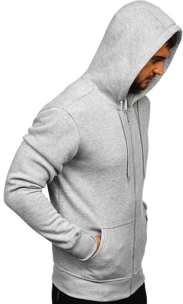 J.Style Džemperis Vyrams Fleece Pilkas 68B2008-2