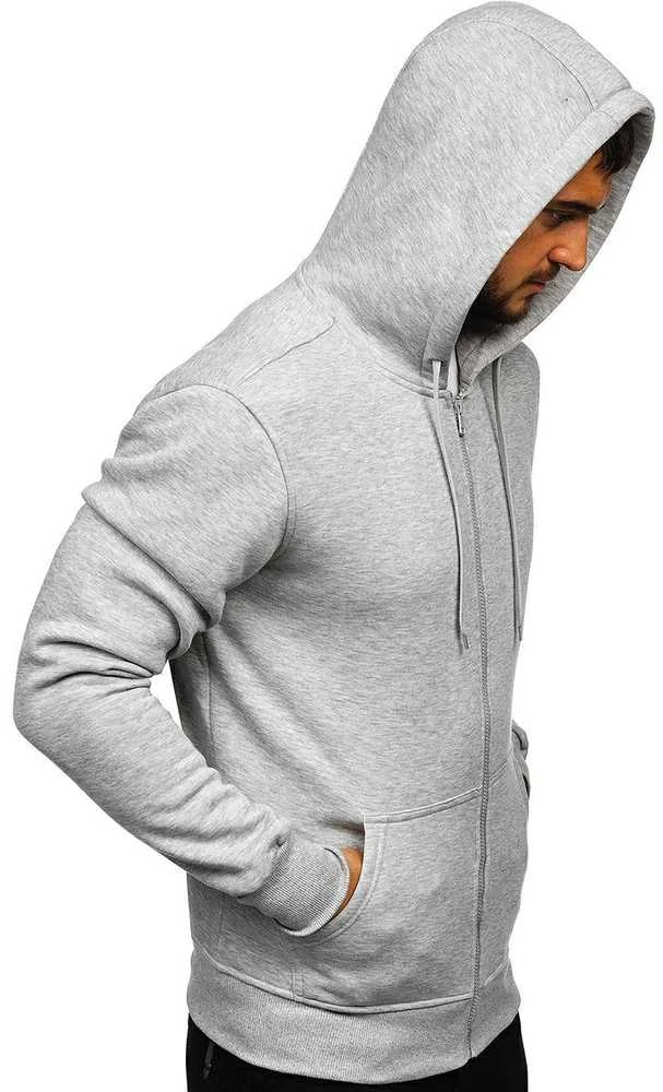 J.Style Džemperis Vyrams Fleece Pilkas 68B2008-2